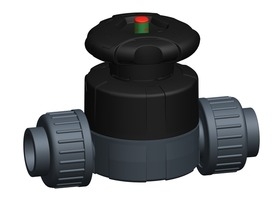 +GF+515型隔膜閥，PVC-U 帶粘接承插端