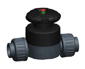 +GF+515型隔膜閥，PVC-U 帶粘接承插端